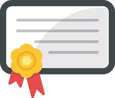 Digital Certificate Flat Icon vector
