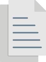 Document Flat Icon vector
