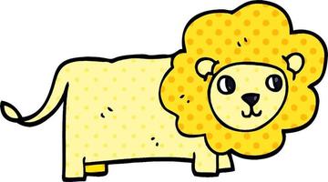 cartoon doodle lion vector