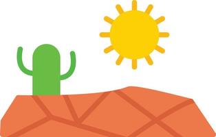 Drought Flat Icon vector