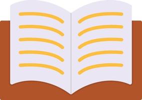 Open Book Flat Icon vector