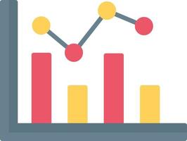 Histogram Flat Icon vector