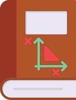 Algebra Book Flat Icon vector