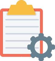 Order Processing Flat Icon vector