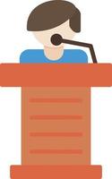 Podium Flat Icon vector