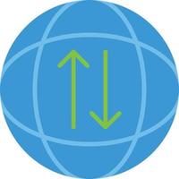 Global Transfer Flat Icon vector