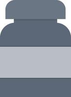 Pills Bottle Flat Icon vector