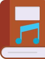 Music Book Flat Icon vector