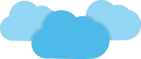 Cloudy Flat Icon vector