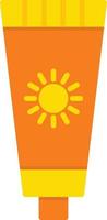Sunscreen Flat Icon vector