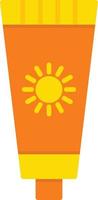 Sunscreen Flat Icon vector