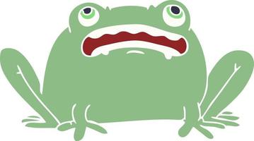 cartoon doodle frog vector