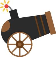 Cannon Flat Icon vector