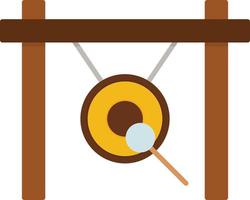Gong Flat Icon vector