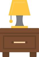 Nightstand Flat Icon vector