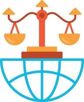 International Law Flat Icon vector