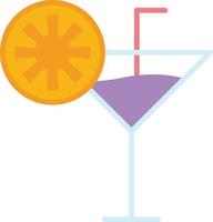 Cocktail Flat Icon vector