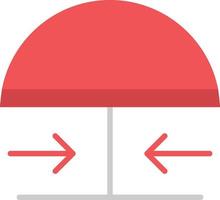 Emergency Button Flat Icon vector