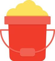 Sand Bucket Flat Icon vector