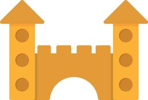 Toy Castle Flat Icon vector