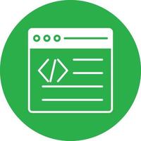 Web Programing Glyph Circle Multicolor vector
