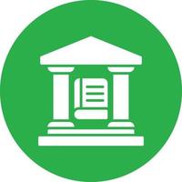 Library Glyph Circle Multicolor vector
