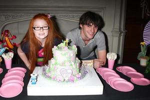 LOS ANGELES, FEB 15 -  Lacianne Carriere, RJ Mitte at the Lacianne Carriere birthday party at the El Capitan Theater on February 15, 2013 in Los Angeles, CA photo