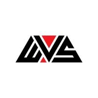 diseño de logotipo de letra triangular wvs con forma de triángulo. monograma de diseño del logotipo del triángulo wvs. plantilla de logotipo de vector de triángulo wvs con color rojo. logotipo triangular wvs logotipo simple, elegante y lujoso. wvs