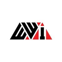 diseño de logotipo de letra triangular wwi con forma de triángulo. monograma de diseño del logotipo del triángulo wwi. plantilla de logotipo de vector de triángulo wwi con color rojo. logotipo triangular wwi logotipo simple, elegante y lujoso. primera guerra mundial