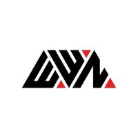 diseño de logotipo de letra de triángulo wwn con forma de triángulo. monograma de diseño del logotipo del triángulo wwn. plantilla de logotipo de vector de triángulo wwn con color rojo. logo triangular wwn logo simple, elegante y lujoso. wwn