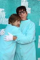 LOS ANGELES, JUN 3 - Dan Auerbach Patrick Carney arriving at the 2012 MTV Movie Awards at Gibson Ampitheater on June 3, 2012 in Los Angeles, CA photo