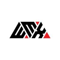 WMX triangle letter logo design with triangle shape. WMX triangle logo design monogram. WMX triangle vector logo template with red color. WMX triangular logo Simple, Elegant, and Luxurious Logo. WMX