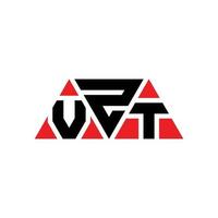 Diseño de logotipo de letra triangular vzt con forma de triángulo. monograma de diseño de logotipo de triángulo vzt. plantilla de logotipo de vector de triángulo vzt con color rojo. logotipo triangular vzt logotipo simple, elegante y lujoso. vzt