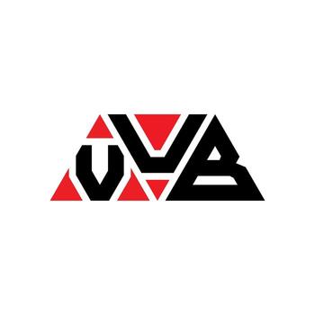 VUB triangle letter logo design with triangle shape. VUB triangle logo design monogram. VUB triangle vector logo template with red color. VUB triangular logo Simple, Elegant, and Luxurious Logo. VUB
