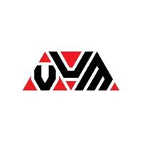 VUM triangle letter logo design with triangle shape. VUM triangle logo design monogram. VUM triangle vector logo template with red color. VUM triangular logo Simple, Elegant, and Luxurious Logo. VUM