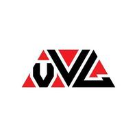 VVL triangle letter logo design with triangle shape. VVL triangle logo design monogram. VVL triangle vector logo template with red color. VVL triangular logo Simple, Elegant, and Luxurious Logo. VVL