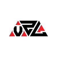 Diseño de logotipo de letra triangular vzl con forma de triángulo. monograma de diseño del logotipo del triángulo vzl. plantilla de logotipo de vector de triángulo vzl con color rojo. logotipo triangular vzl logotipo simple, elegante y lujoso. vzl