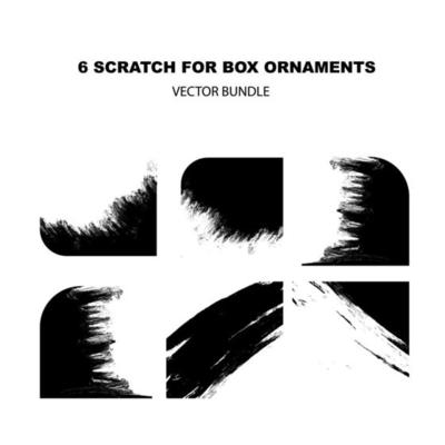 scratches for box ornaments vector