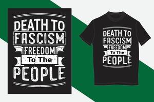 Death to fascism freedom to the people vector