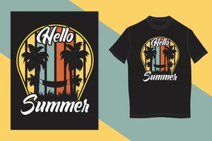 Hello summer design vector