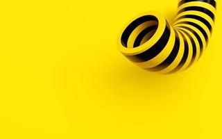 Yellow Background 3D Render photo