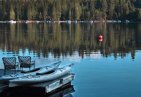 Kayaks on the Lake photo