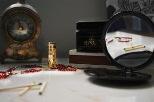 Dressing Table With Makeup photo