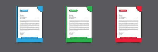 Letterhead Design vector Template