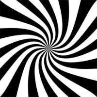 Twisted Abstract Spiral Pattern Black and White vector