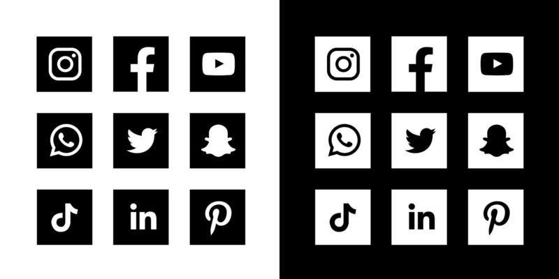 Social Media Icons Square Vector Art, Icons, and Graphics for Free Download