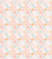 Seamless Hexagonal honeycomb vector pattern. Pastel color.