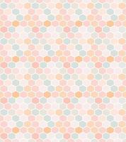 Seamless Hexagonal honeycomb vector pattern. Pastel color.