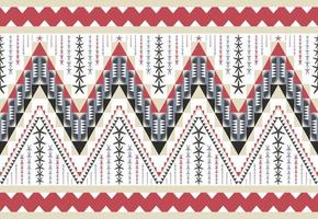 Ethnic abstract triangle pattern art. Tribal art pattern. Seamless pattern. vector. vector