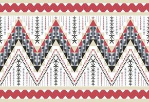 Ethnic abstract triangle pattern art. Tribal art pattern. Seamless pattern. vector. vector